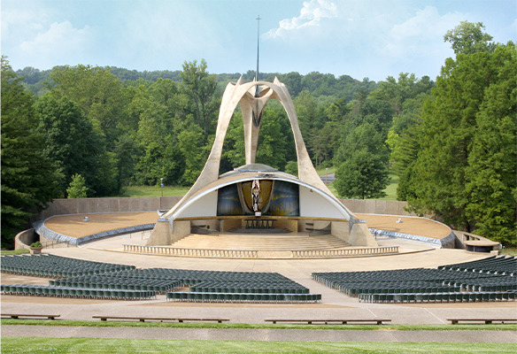 Amphitheater at the National Shrine of Our Lady of the Snows in Belleville, IL